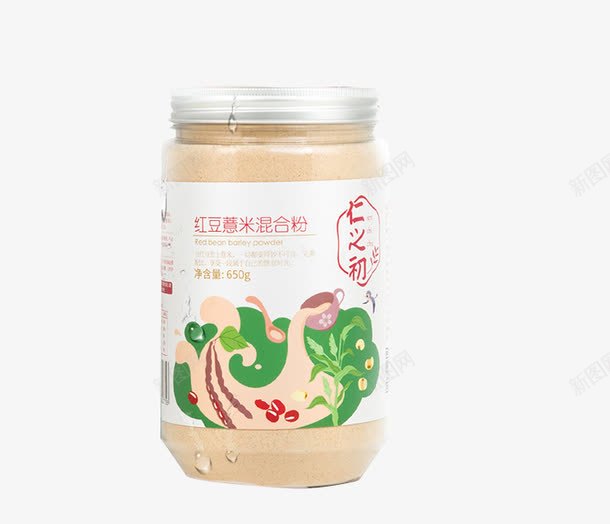 红豆薏米混合粉png免抠素材_新图网 https://ixintu.com 产品实物 保健品 红豆薏米混合粉 营养品