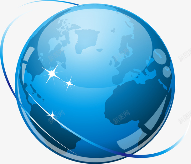 互联网地球矢量图ai免抠素材_新图网 https://ixintu.com 互联网 地球 矢量图