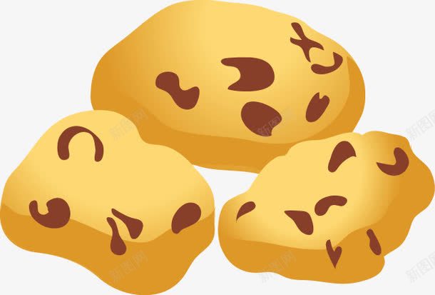 美味面包矢量图ai免抠素材_新图网 https://ixintu.com 烘焙食品 烘焙食品曲奇饼干 美味面包矢量素材免费下载 美食 饼干 矢量图