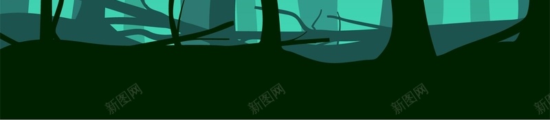 手绘户外森林夜景平面广告矢量图ai设计背景_新图网 https://ixintu.com 剪影 夜景 平面广告 户外风景 手绘背景 树干 森林 蓝色背景 矢量图