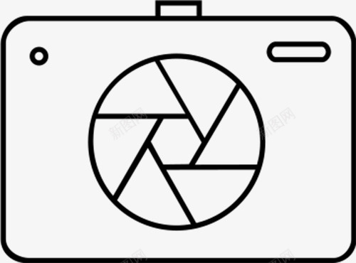 手绘相机图标png_新图网 https://ixintu.com 相机 相机简笔画 矢量简笔画 矢量装饰 简笔画 装饰 装饰画