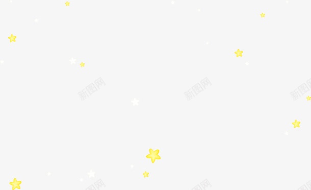 黄色五角星飘落png免抠素材_新图网 https://ixintu.com 五角星 黄色五角星飘落