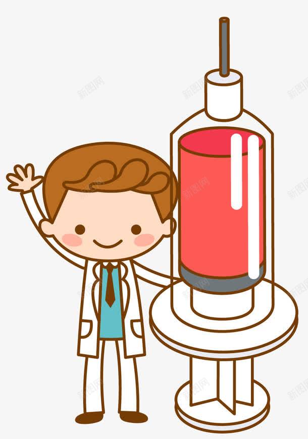 拿着注射器的卡通医生png免抠素材_新图网 https://ixintu.com 医生 卡通 拿着注射器