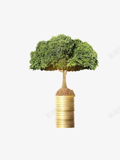 金钱树png免抠素材_新图网 https://ixintu.com 商业用图 金币 金融商业