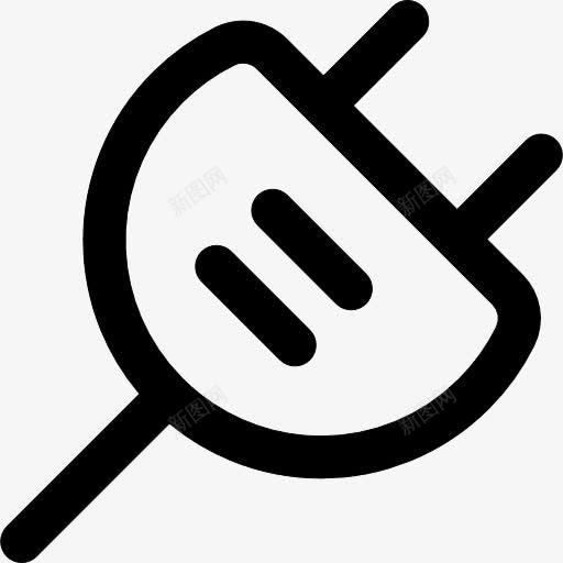 插头连接器轮廓图标png_新图网 https://ixintu.com 工具 工具和器具 接口 电 电器 电插头 连接 连接器 通用接口