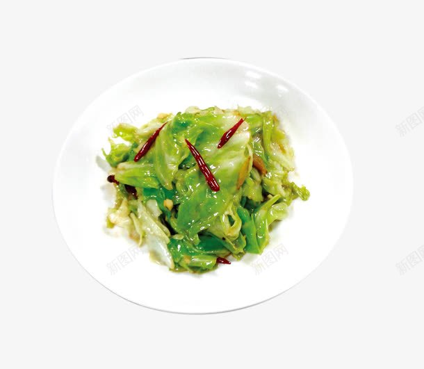 清炒白菜png免抠素材_新图网 https://ixintu.com 住家菜 家常菜 湘菜 白菜 美食