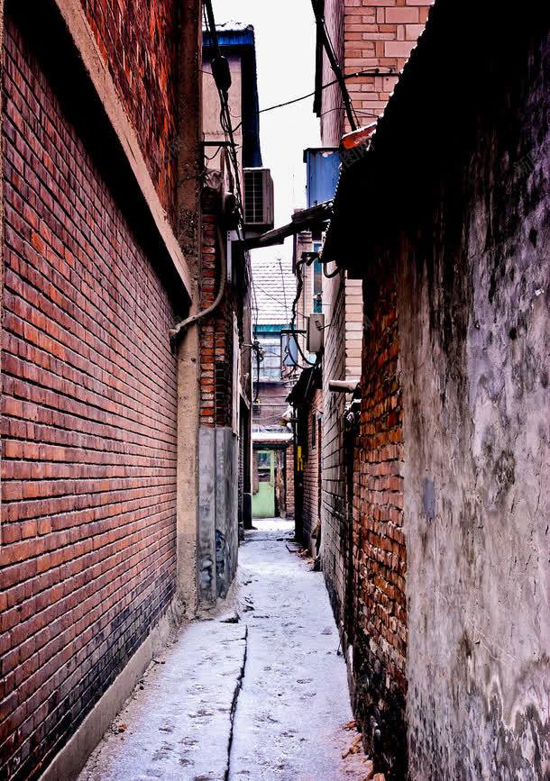 北京胡同巷子png免抠素材_新图网 https://ixintu.com 中国风建筑 北京胡同 古建筑 老北京建筑 老巷子 胡同