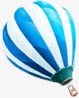 卡通蓝色热气球氢气球png免抠素材_新图网 https://ixintu.com 卡通 气球 热气球 蓝色