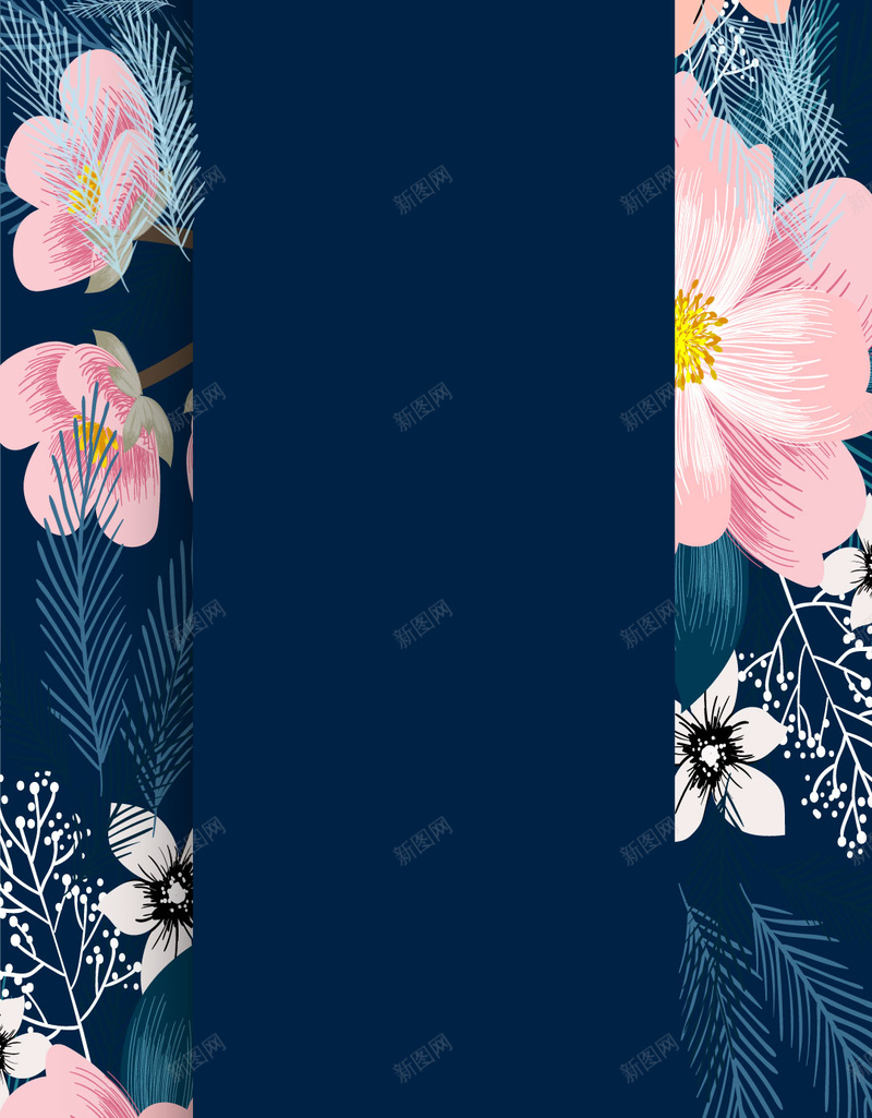 扁平花框简约H5背景矢量图ai设计背景_新图网 https://ixintu.com H5 几何 大气 扁平 渐变 简约 花框 蓝色 矢量图