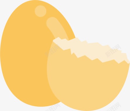鸡蛋壳鸡蛋图标图标