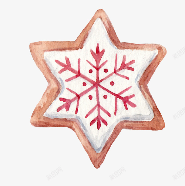 雪花图案的奶油饼干png免抠素材_新图网 https://ixintu.com 创意 奶油饼干 手绘图 美味的 美食 雪花图案