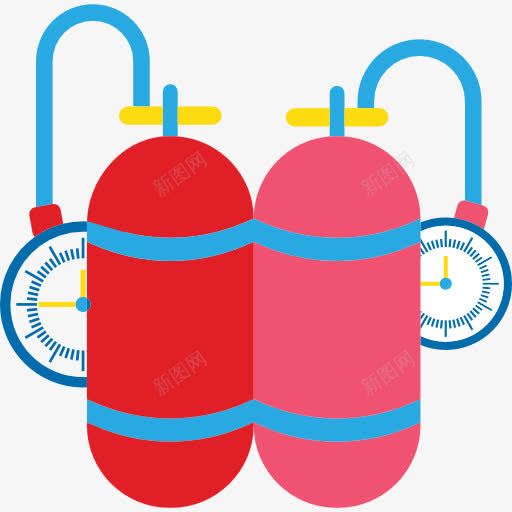 氧气罐图标png_新图网 https://ixintu.com 体育竞赛 储气罐 氧气罐 潜水 运动用具