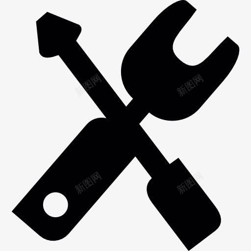 设置图标png_新图网 https://ixintu.com 工具 工具和器具 扳手 按钮 螺丝刀 轮廓 选项