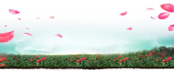 红色花瓣漫天飞宽屏jpg设计背景_新图网 https://ixintu.com 漫天 红色 花瓣
