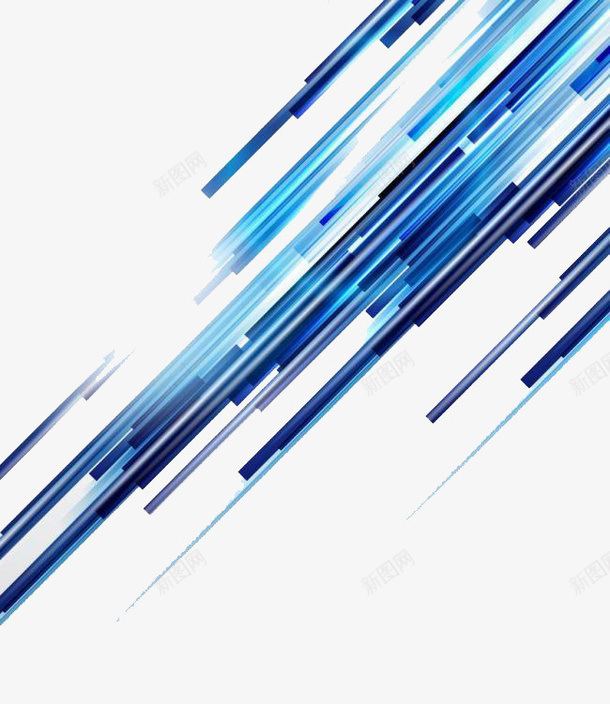 简约蓝色科技线条png免抠素材_新图网 https://ixintu.com 科技 简约 线条 蓝色