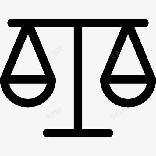 天平的轮廓图标png_新图网 https://ixintu.com 公正 天平砝码 尺度的轮廓 平衡 平衡尺度 水平称 规模 迹象