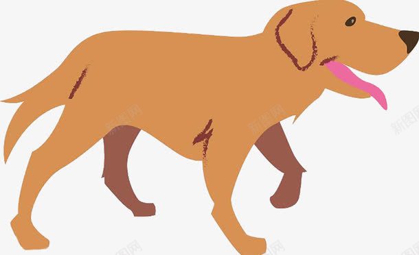 黄色导盲犬png免抠素材_新图网 https://ixintu.com 卡通导盲犬 导盲犬 导盲犬简笔画 手绘可爱导盲犬 手绘导盲犬 走路的导盲犬