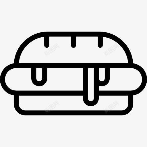 热狗图标png_新图网 https://ixintu.com 垃圾食品 快餐 热狗 食品 食品和餐厅 香肠