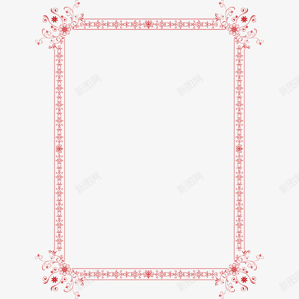红色花纹边框png免抠素材_新图网 https://ixintu.com 红色 红色花纹 红色花纹边框 红色边框 花纹 花纹边框 边框 边框红色 边框花纹