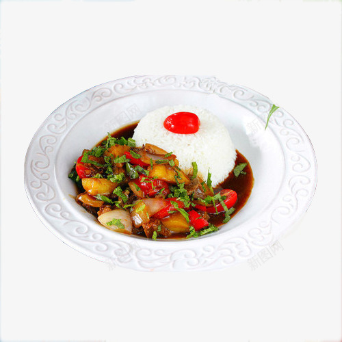 带鱼烧饭png免抠素材_新图网 https://ixintu.com 传统美食 圣女果 家常菜 带鱼 盘子 米饭 红烧带鱼 美食 鱼