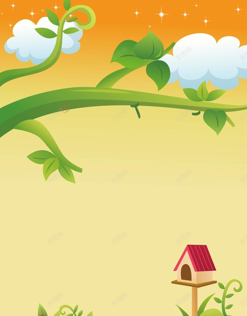 卡通梦幻背景矢量图ai设计背景_新图网 https://ixintu.com AI 季节 手 春 春花 环境 画 绿 花 菊花 蝴蝶 雏菊的春天风景免费下载 雷 矢量图