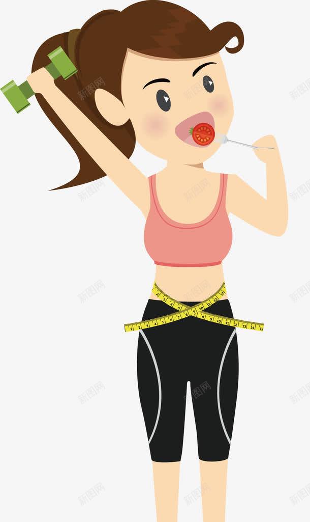 健身瘦身png免抠素材_新图网 https://ixintu.com 举哑铃 健身 瘦身 运动