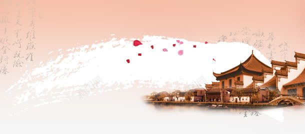 水墨中国风苏州美景png免抠素材_新图网 https://ixintu.com 中国风 水墨 美景 苏州