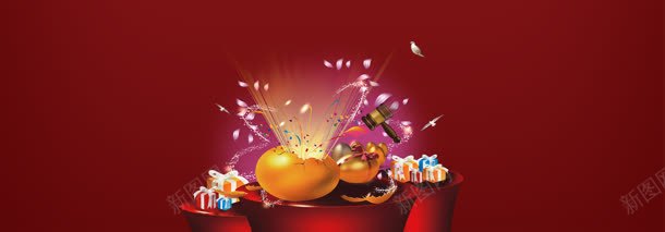 彩蛋喜庆背景bannerjpg设计背景_新图网 https://ixintu.com banner 喜庆 彩蛋 背景