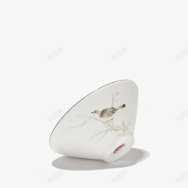 景德镇手绘定窑斗笠杯png免抠素材_新图网 https://ixintu.com 产品实物 免费png图片 功夫茶具 品杯 品茗杯 陶瓷