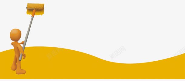 底边刷墙工人png免抠素材_新图网 https://ixintu.com 上班族 刷墙工人 粉刷工人