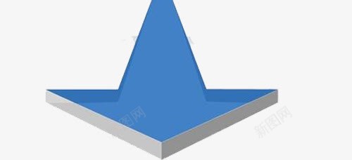 蓝色箭头png免抠素材_新图网 https://ixintu.com 3D立体箭头 指示箭头 直线箭头 立体箭头 网页箭头
