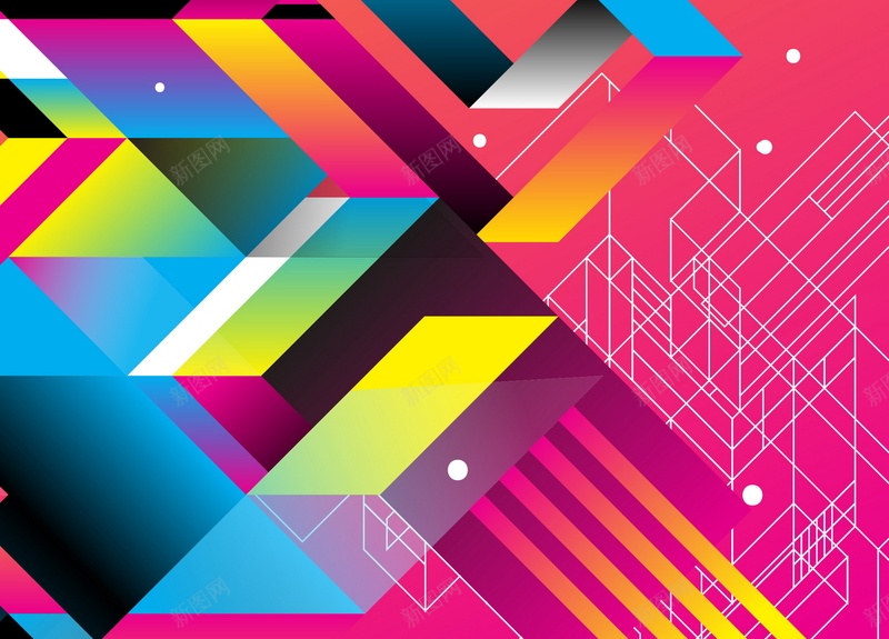 炫彩条纹矢量图ai设计背景_新图网 https://ixintu.com 几何 图形 多彩 扁平 条纹 渐变 炫彩 线型 线条 矢量图