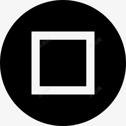 停止图标png_新图网 https://ixintu.com 停止 多媒体接口 多媒体选项 平方 界面 视频播放器 音乐播放器