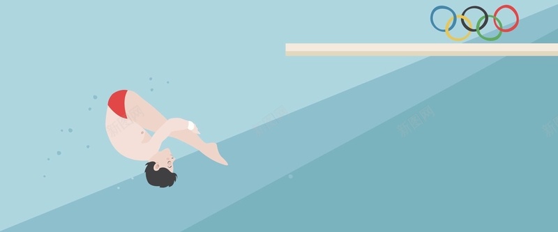 里约奥运背景矢量图ai设计背景_新图网 https://ixintu.com 几何 奥运 扁平 海报banner 渐变 跳水 运动 里约 矢量图
