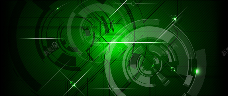 绿色科技矢量图ai设计背景_新图网 https://ixintu.com banner 商务 圆形 圆环 天猫 店招 条幅 条纹 横幅 海报banner 淘宝 科幻 科技 科技感 科技风 线条 绿色 背景 高科技 矢量图