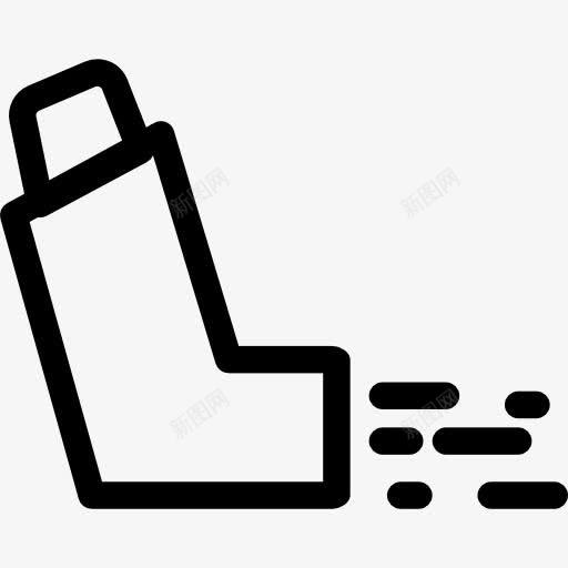 气雾图标png_新图网 https://ixintu.com 保健 医疗 医药 吸入器 呼吸 哮喘