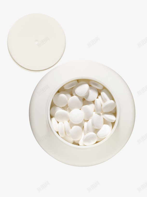 一瓶白色药丸png免抠素材_新图网 https://ixintu.com 医疗医药 手绘药丸 瓶子 白色 白色药丸 胶囊