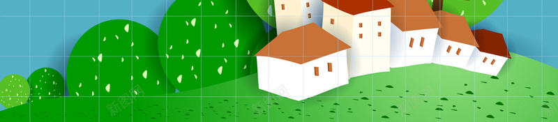 矢量卡通折纸贴纸插画背景ai设计背景_新图网 https://ixintu.com 儿童插画 卡通 热气球 白云 童趣背景 背景 草地 蓝天 风景插画 矢量图