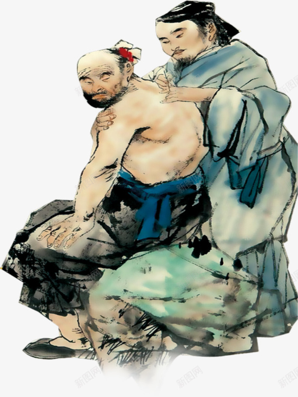 古代人物png免抠素材_新图网 https://ixintu.com 中国风 人物 医疗 古代 古典 国画