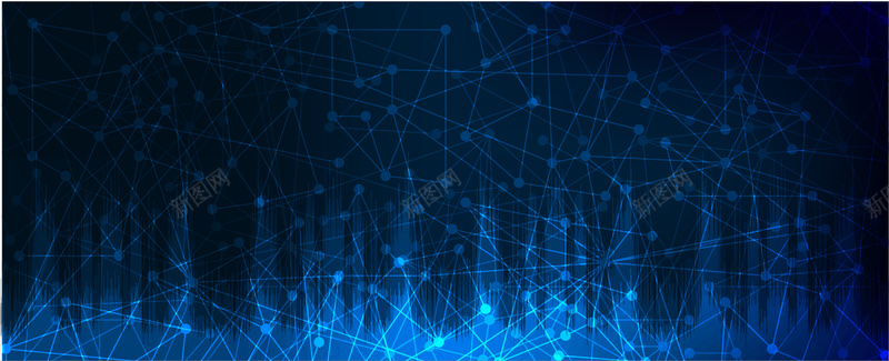 蓝色科技线条矢量图ai设计背景_新图网 https://ixintu.com banner 商务 天猫 店招 斑点 条幅 横幅 海报banner 淘宝 科幻 科技 科技感 科技风 线条 背景 蓝色 连接线 连线 高科技 矢量图