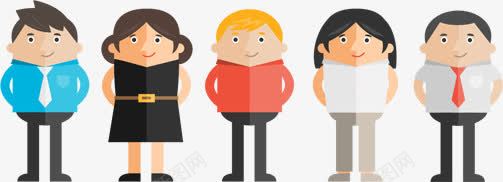 扁平化卡通角色人物png免抠素材_新图网 https://ixintu.com 人物 卡通 扁平 角色