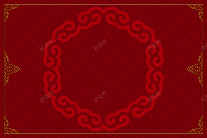 中国风纹理矢量图ai设计背景_新图网 https://ixintu.com 中国风 圆环 纹理 矢量图
