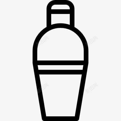 调酒器图标png_新图网 https://ixintu.com 容器 工具 摇床 栏图标 概述 轮廓 食品 鸡尾酒