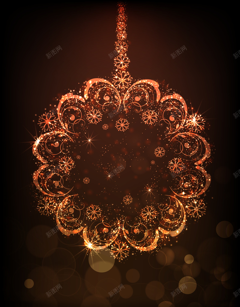 欧式光晕花边新年快乐海报背景矢量图ai设计背景_新图网 https://ixintu.com 光感 光晕 大气 新年快乐 欧式 海报 矢量 素材 背景 花边 雪花 矢量图