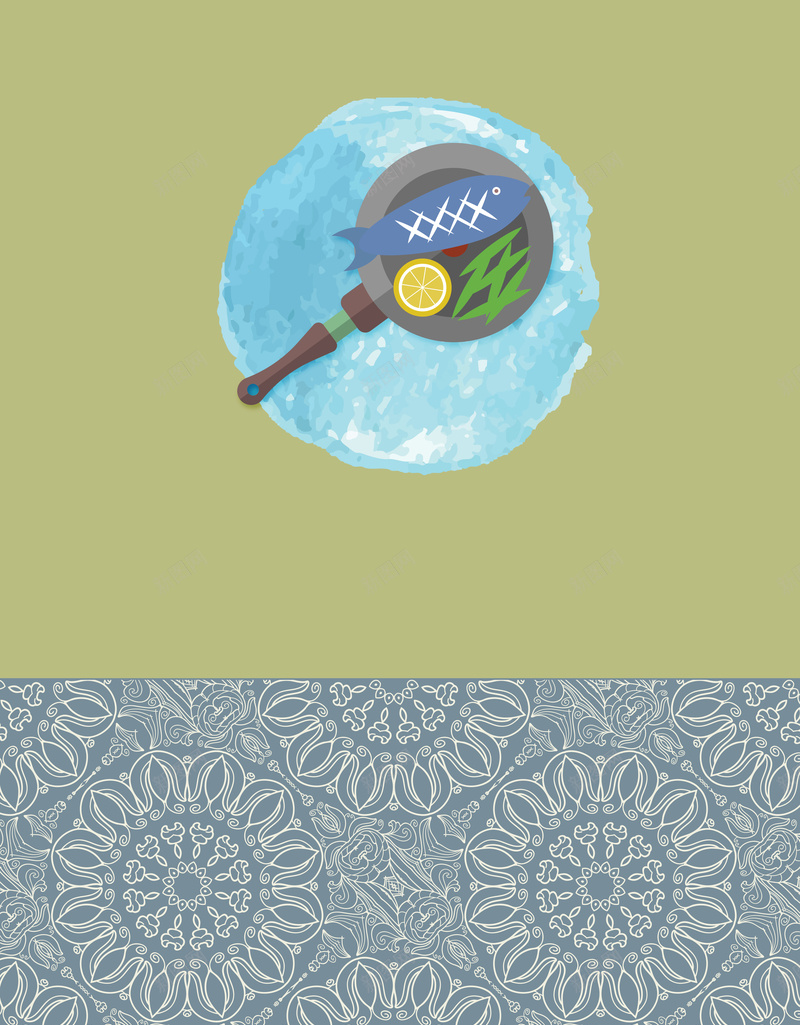 泰国美食柠檬鱼小清新矢量背景ai设计背景_新图网 https://ixintu.com 小碎花清新菜单背景 开心 柠檬鱼清爽文艺海报 泰国美食背景 矢量煎锅鱼素材 矢量图