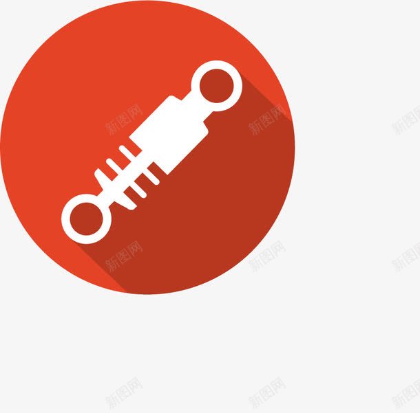 维修图标png_新图网 https://ixintu.com 卡通 图标 圆形 工具 标志 白色 红色 维修 维护中