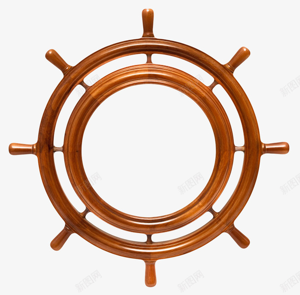 棕色控制方向的木制品舵盘实物png免抠素材_新图网 https://ixintu.com 中国造船发明 创意 方向 木制品 航向 舵盘 船 船尾 船尾舵 船舵 转向