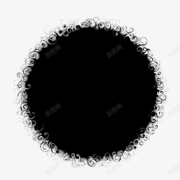 黑洞的图案png免抠素材_新图网 https://ixintu.com 国风 图案 水墨 黑洞