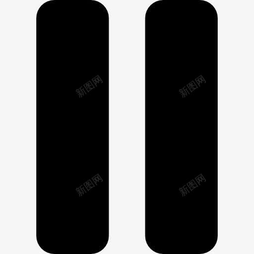 暂停多媒体大毛标志线图标png_新图网 https://ixintu.com 停顿 多媒体 大 大杯固体 按钮 控制 控制总量 界面 符号