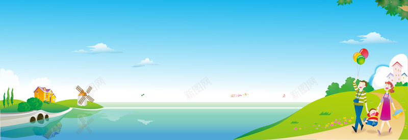 卡通家庭郊游背景矢量图ai设计背景_新图网 https://ixintu.com 卡通 家庭 手绘 海报 童趣 背景 郊游 矢量图